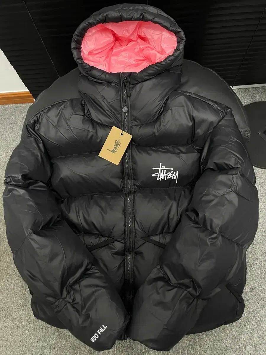 stussy 스투시 핑크 패딩